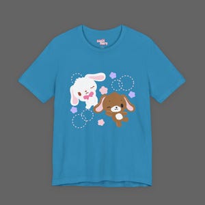 SugarBunnies Shirousa Kurousa Tee - Cutecore Jojifuku Shirt - Pinkcore Kawaii Sanrio T-shirt - Anime Hello Kitty Tshirt image 4
