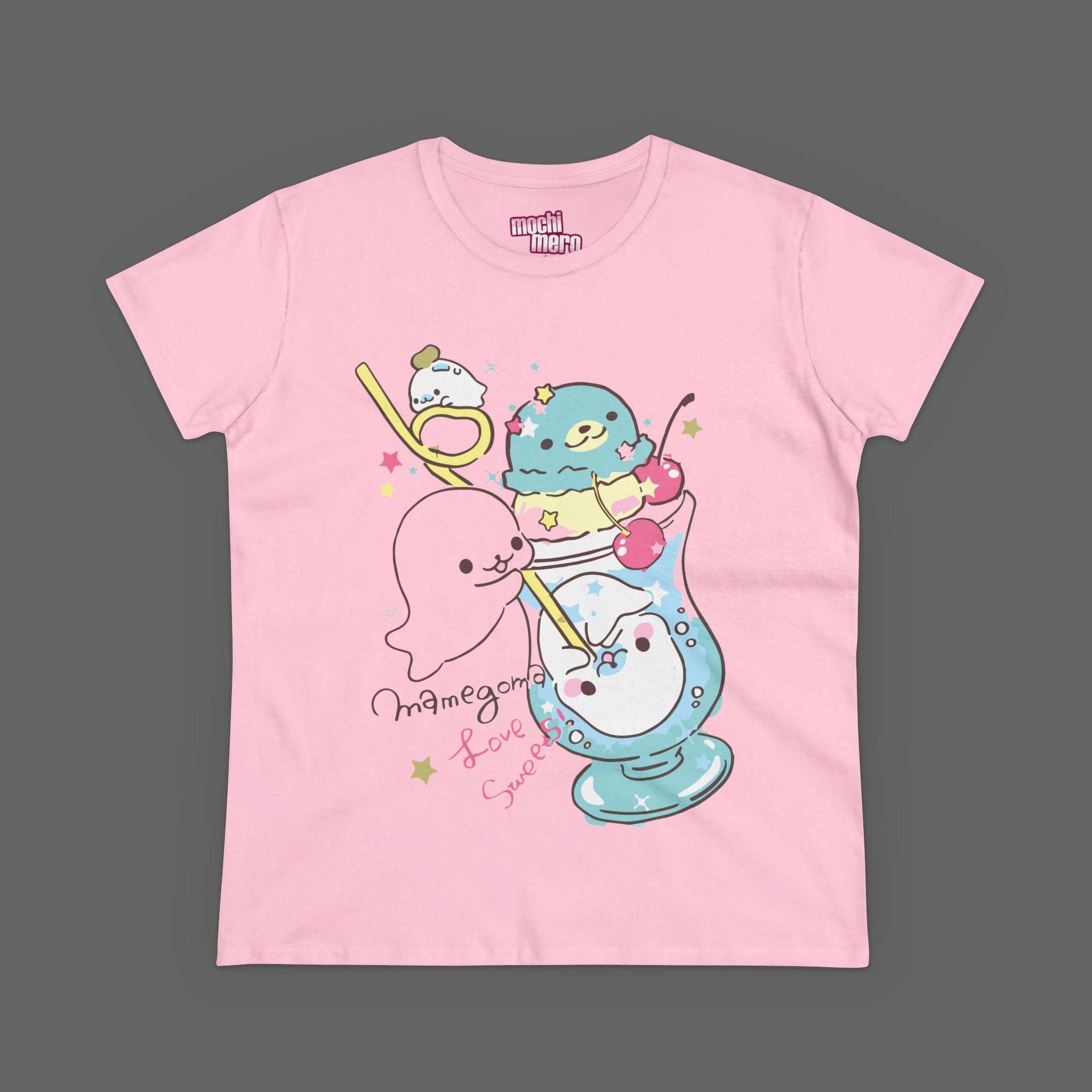 Mamegoma Tee - Sanrio Cutecore Shirt - Slim Fit Size Lolita
