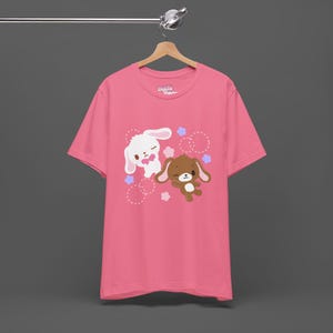 SugarBunnies Shirousa Kurousa Tee - Cutecore Jojifuku Shirt - Pinkcore Kawaii Sanrio T-shirt - Anime Hello Kitty Tshirt image 1