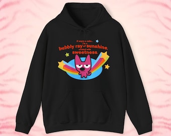 Hoops And Yoyo Animation Hoodie - Vintage Emo Scene Style Merch Sweatshirt - 2000's Old Cartoon Tee