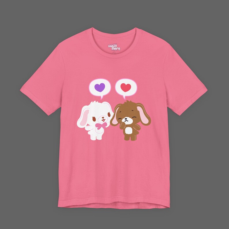 SugarBunnies Kurousa Shirousa Tee - Valentines Day Cutecore Jojifuku Shirt - Pinkcore Kawaii Sanrio T-shirt - Anime Hello Kitty Tshirt image 5