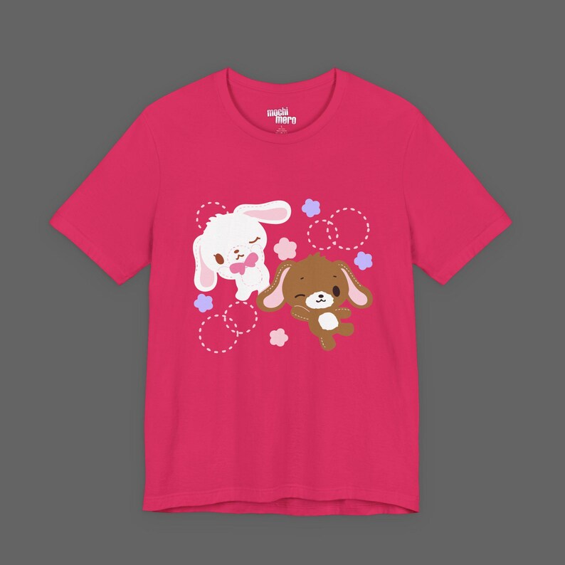 SugarBunnies Shirousa Kurousa Tee - Cutecore Jojifuku Shirt - Pinkcore Kawaii Sanrio T-shirt - Anime Hello Kitty Tshirt image 6