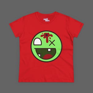 Epic Face Tee - Woman Size Zombie Awesome Face Shirt - Scene Emo Style 2000&#39;s Internet Meme T-shirt
