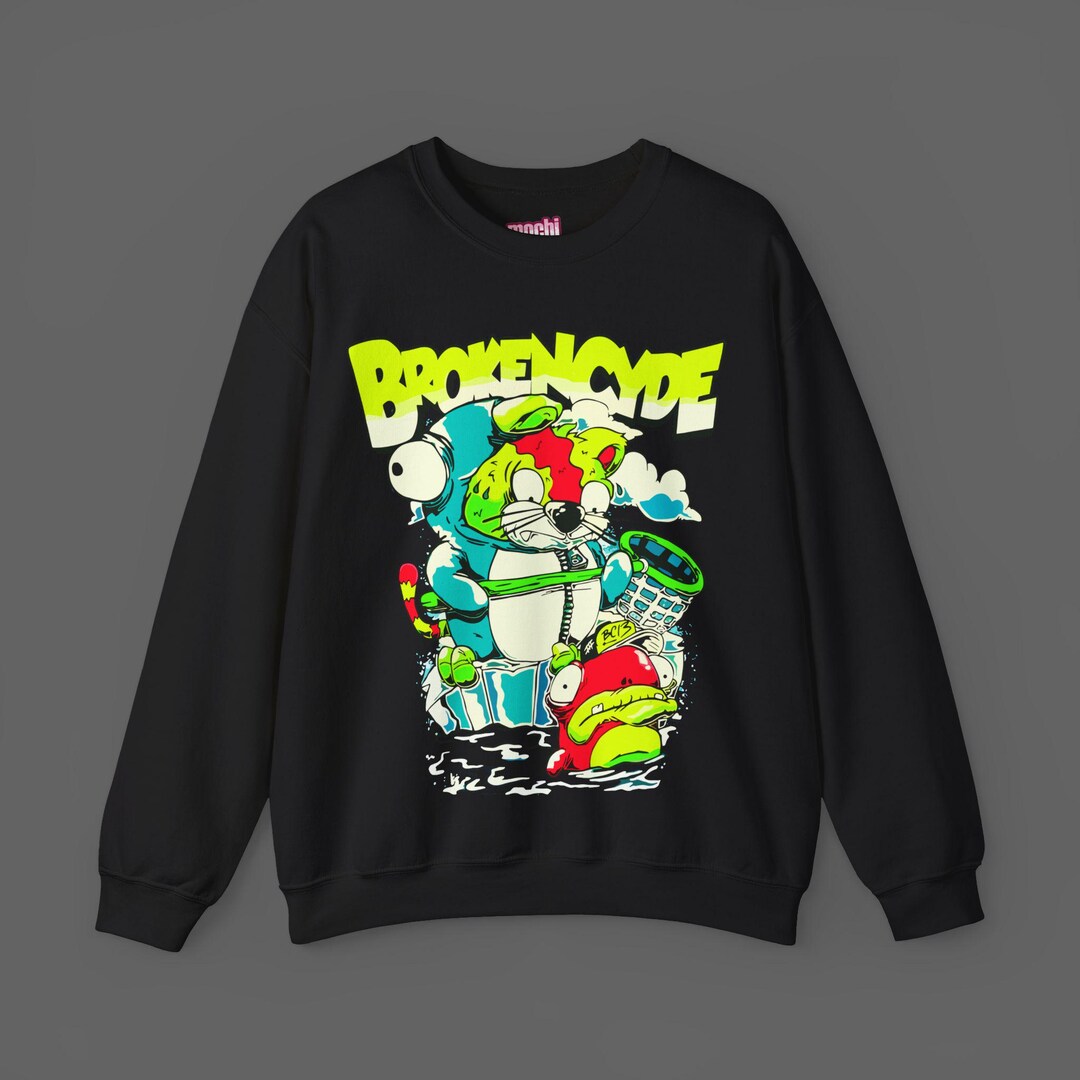 Brokencyde BC 13 Sweatshirt - Crunckcore Scene Emo Long Sleeved Shirt ...