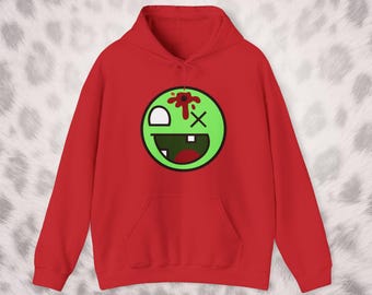 Epic Face Hoodie - Zombie Awesome Face Sweatshirt - Scene Emo Style 2000's Internet Meme T-shirt