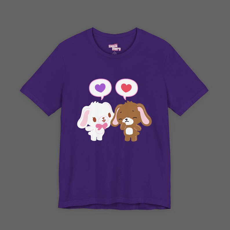 SugarBunnies Kurousa Shirousa Tee - Valentines Day Cutecore Jojifuku Shirt - Pinkcore Kawaii Sanrio T-shirt - Anime Hello Kitty Tshirt image 3