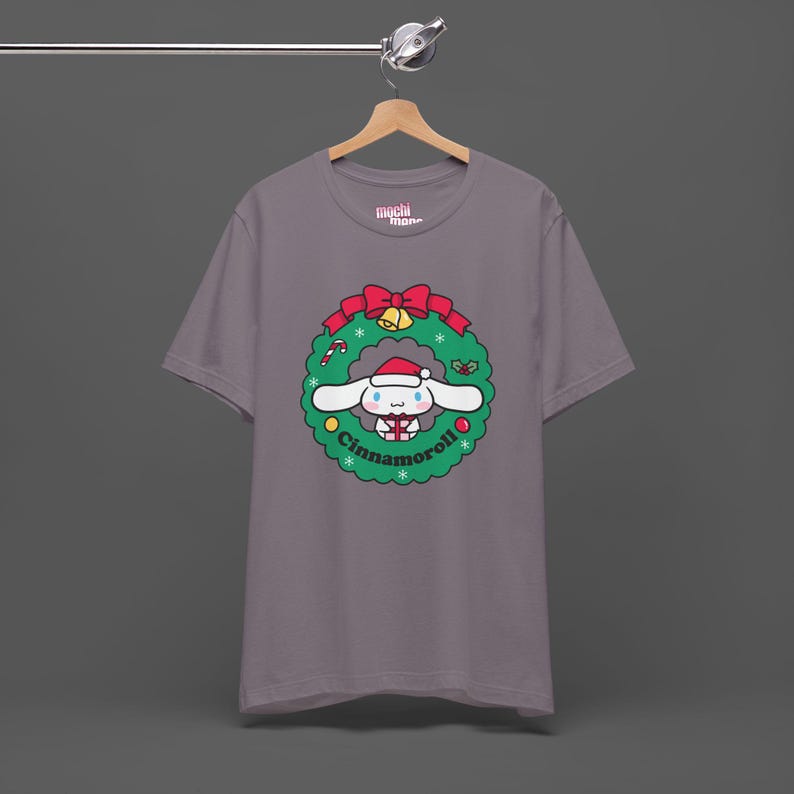 Cinnamoroll Xmas Tee - Christmas Holiday Gift For Sanrio Fans - Cutecore Y2K Graphic T-shirt - Hello Kitty Merry Christmas Shirt image 7