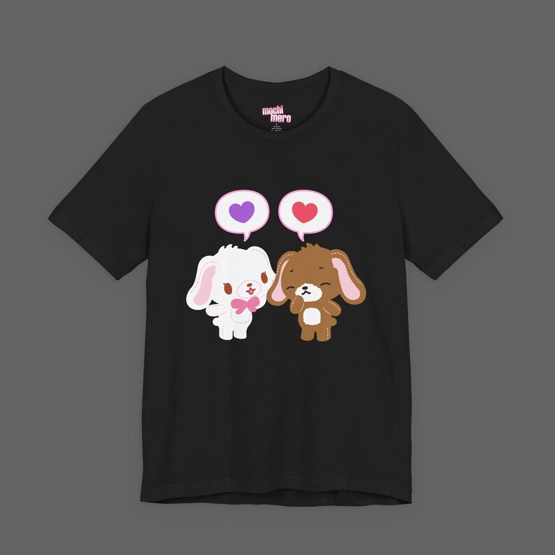 SugarBunnies Kurousa Shirousa Tee - Valentines Day Cutecore Jojifuku Shirt - Pinkcore Kawaii Sanrio T-shirt - Anime Hello Kitty Tshirt image 6