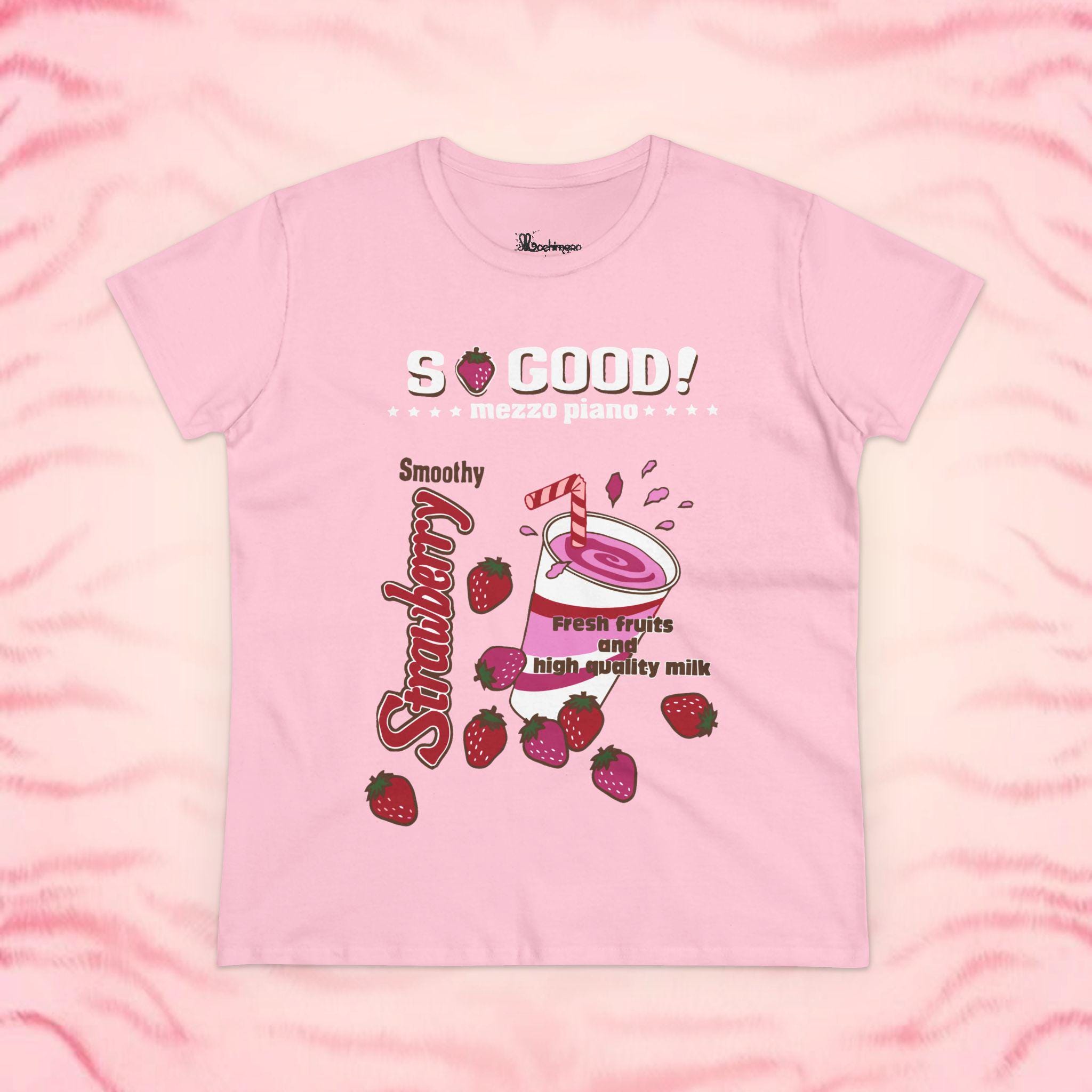 Mezzo Piano Tee - Strawberry Milk Shake Sanrio Cutecore Kawaii