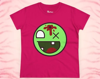 Epic Face Tee - Slim Fit Size Zombie Awesome Face Shirt - Scene Emo Style 2000's Internet Meme T-shirt