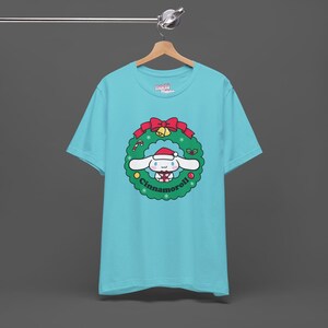 Cinnamoroll Xmas Tee - Christmas Holiday Gift For Sanrio Fans - Cutecore Y2K Graphic T-shirt - Hello Kitty Merry Christmas Shirt image 5