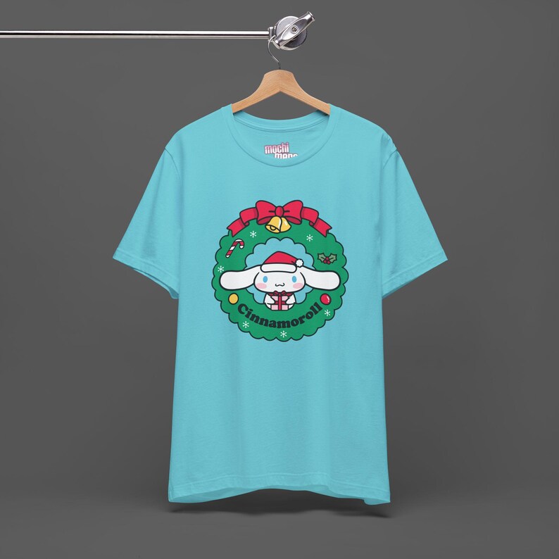 Cinnamoroll Xmas Tee - Christmas Holiday Gift For Sanrio Fans - Cutecore Y2K Graphic T-shirt - Hello Kitty Merry Christmas Shirt image 5