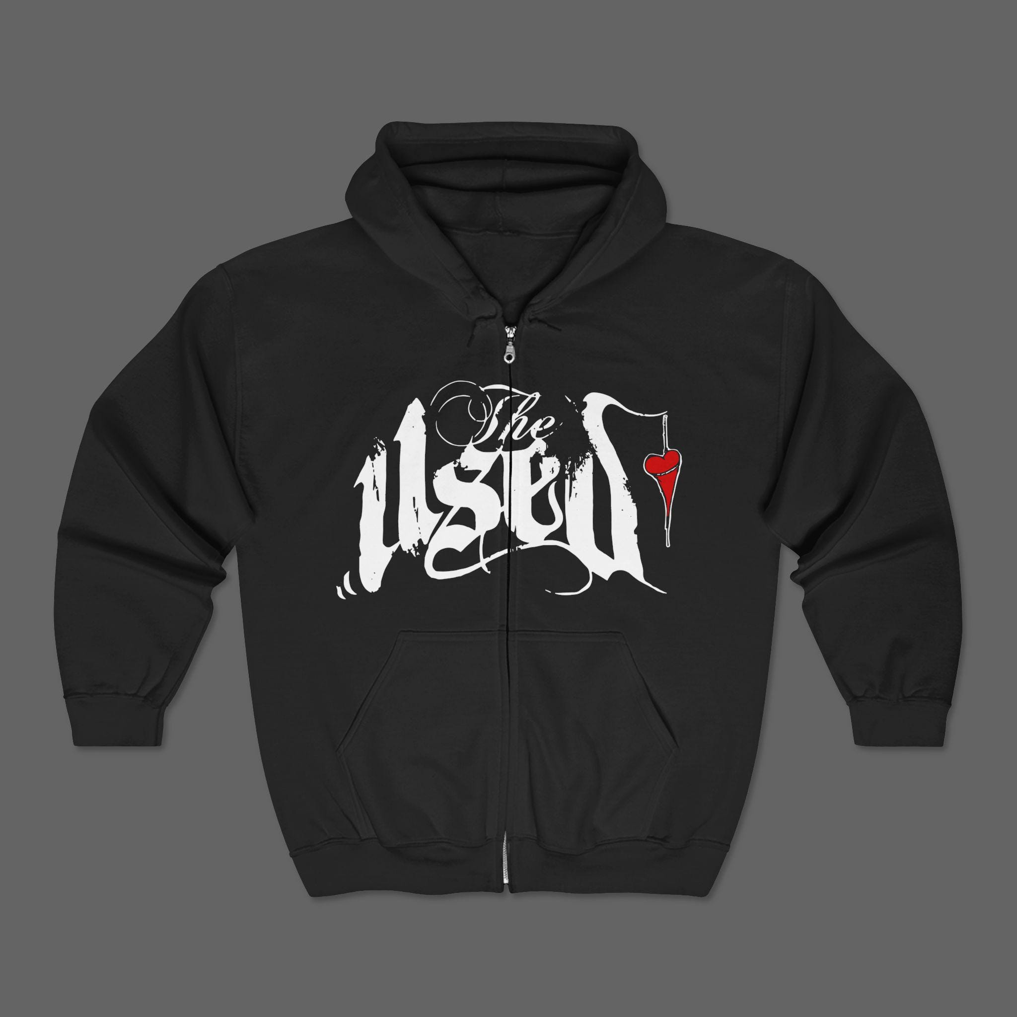 トップス USED CUSTOM HOODIE Men's Discontinued Dussault Deuce Custom Ink Full Zip Hoodie Large