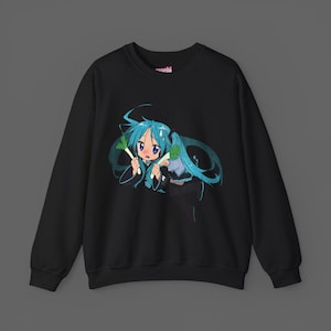 3/9限定価格【MIKUさん企画】 logo sweat Anime Zara Hatsune Miku Crewneck Sweatshirt Size | Depop