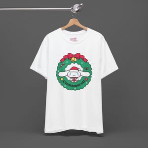 Cinnamoroll Xmas Tee - Christmas Holiday Gift For Sanrio Fans - Cutecore Y2K Graphic T-shirt - Hello Kitty Merry Christmas Shirt image 3