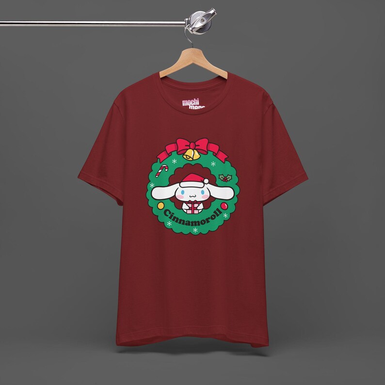 Cinnamoroll Xmas Tee - Christmas Holiday Gift For Sanrio Fans - Cutecore Y2K Graphic T-shirt - Hello Kitty Merry Christmas Shirt image 9