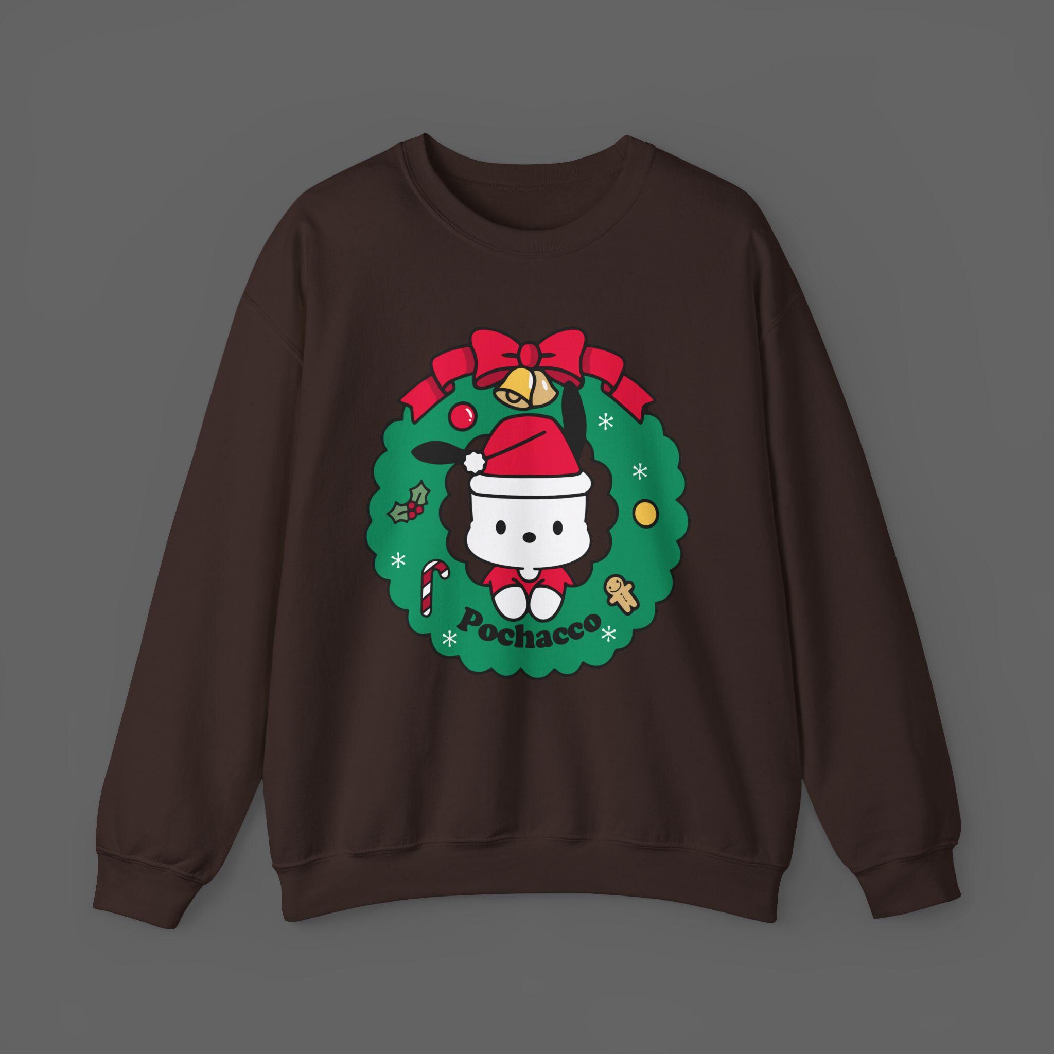 さらに100円引き◆WAI KEI◆happy pochacco holiday sweatshirt Pochacco Xmas Sweatshirt - Christmas Holiday Gift for Sanrio