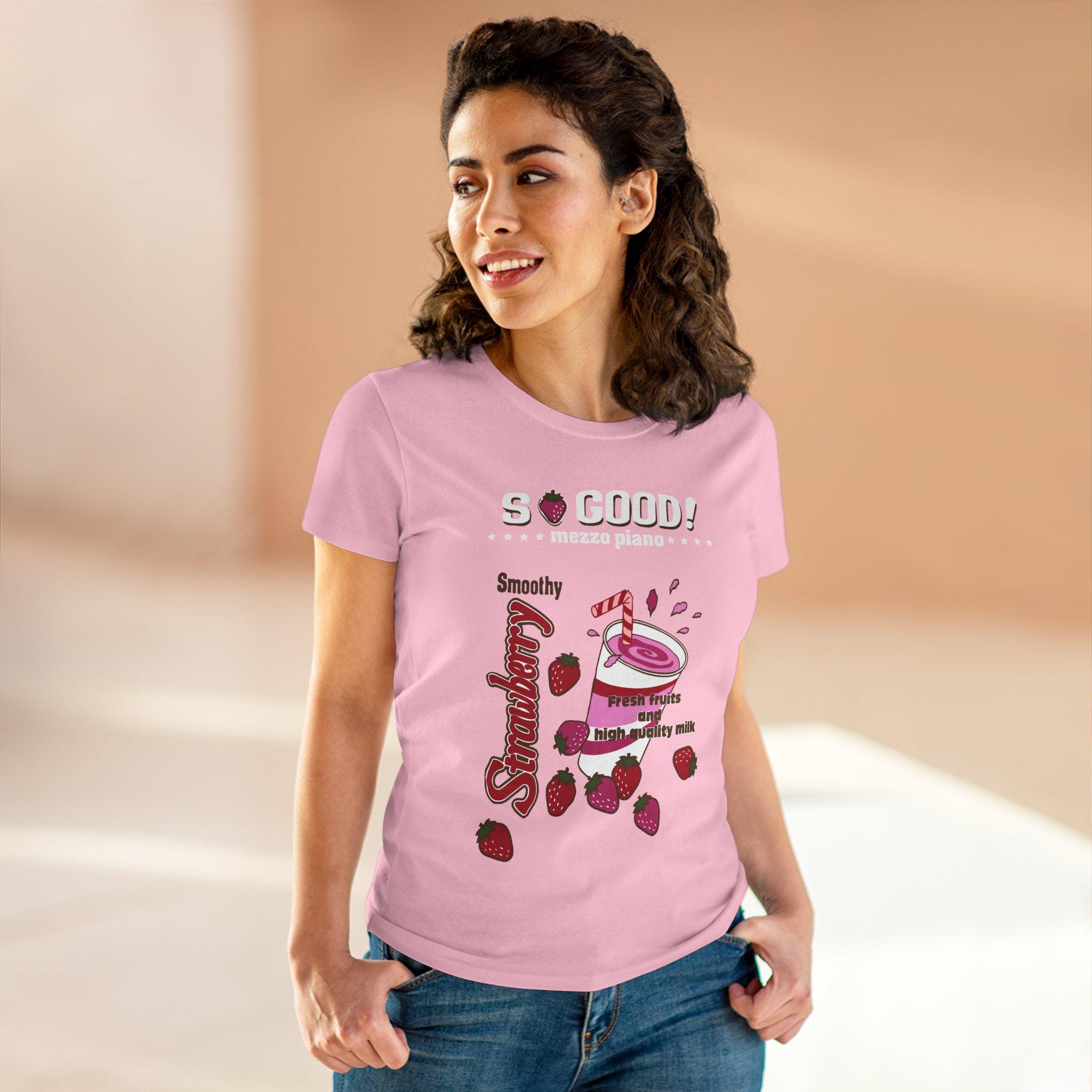 Mezzo Piano Tee - Strawberry Milk Shake Sanrio Cutecore Kawaii