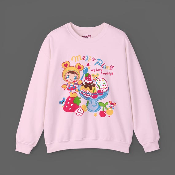 Mezzo Piano Sweatshirt - Sanrio Jojifuku Kawaicore Tshirt