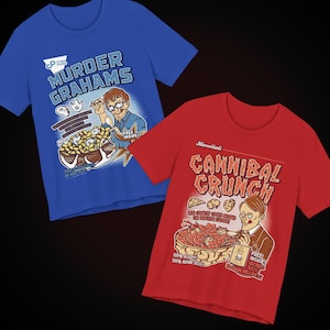 Hannibal Matching Tee - Will Graham And Hannibal Lecter T-shirt - Cannibal Murder Cereal Shirt - Thriller Series Horror T-shirt