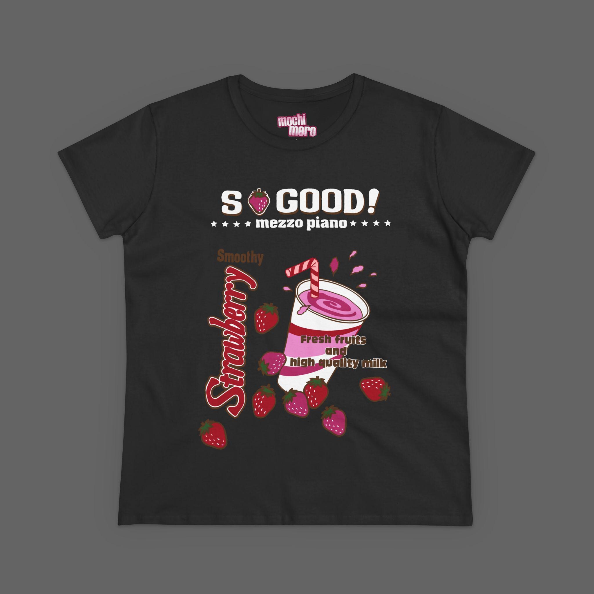 Mezzo Piano Tee - Strawberry Milk Shake Sanrio Cutecore Kawaii
