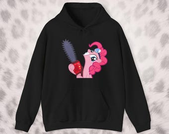 MLP My Little Pony Hoodie - Pinkie Pie Smile MV Long Sleeved Sweatshirt - Chainsaw Pony Cutecore Long Sleeved Shirt