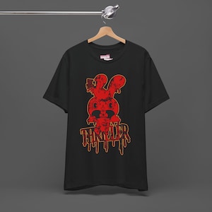 HTF Happy Tree Friends Tee - Cuddles Bunny Cartoon T-shirt - Scene Emo Thriller Style Gore Animation Shirt