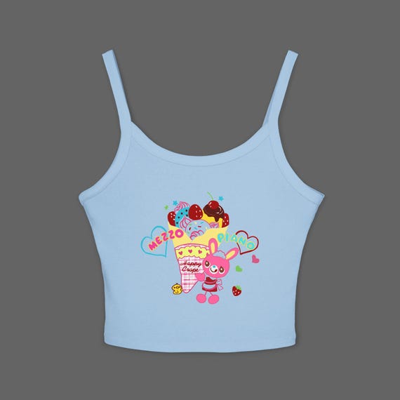 Mezzo Piano Sweet Mimi Strap Tank Top - Cutecore Jojifuku Tee