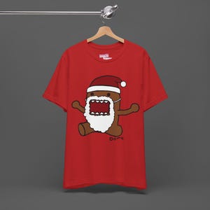 Domo Kun Xmas Tee - Santa Domo Anime Tee - Merry Chirstmas Shirt