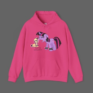 MLP My Little Pony We're emo Hoodie Shirt - Scenecore Emo Long Sleeve Tee - 2000's cartoon meme Sweatshirt, Emo MLP Hoodie, Scene Style image 1
