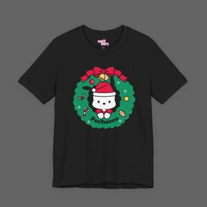 Pochacco Xmas Tee - Christmas Holiday Gift For Sanrio Fans - Cutecore Y2K Graphic T-shirt - Hello Kitty Merry Christmas Shirt image 2
