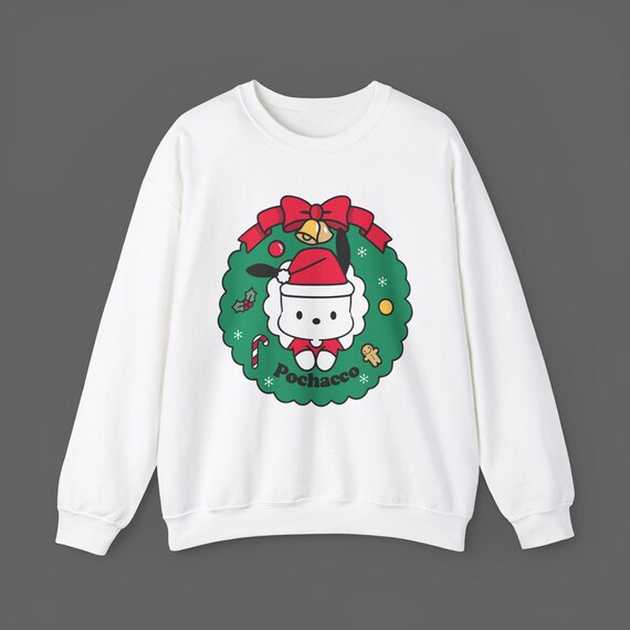 さらに100円引き◆WAI KEI◆happy pochacco holiday sweatshirt Pochacco Xmas Sweatshirt - Christmas Holiday Gift for Sanrio