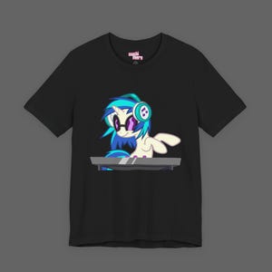 MLP DJ Pon-3 Tee - My Little Pony Scene Emo Tshirt - 2000's Cartoon Y2K T-shirt - Old Animation Pony Shirt