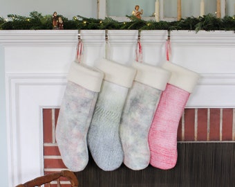 Wool Christmas Stockings, Thick & Cozy