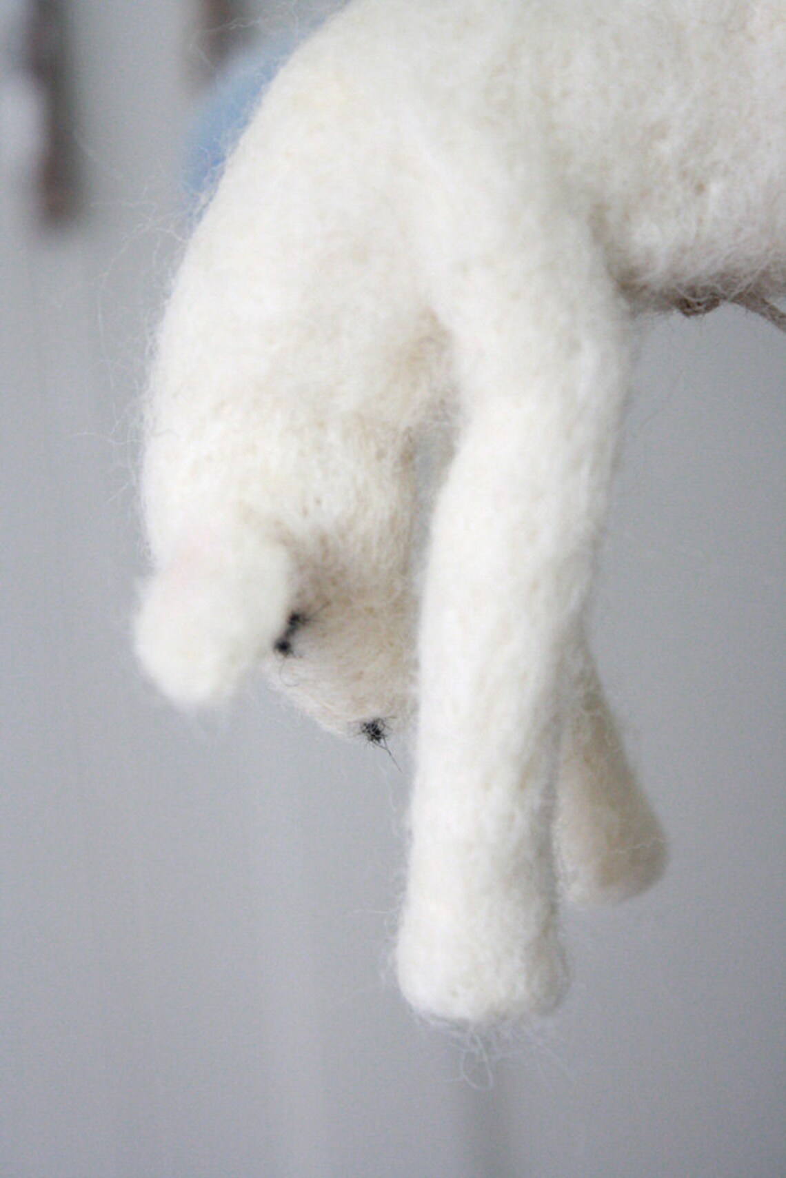 Crib Mobile Baby Lambs With Extra Poms Soft Felted Wool Etsy