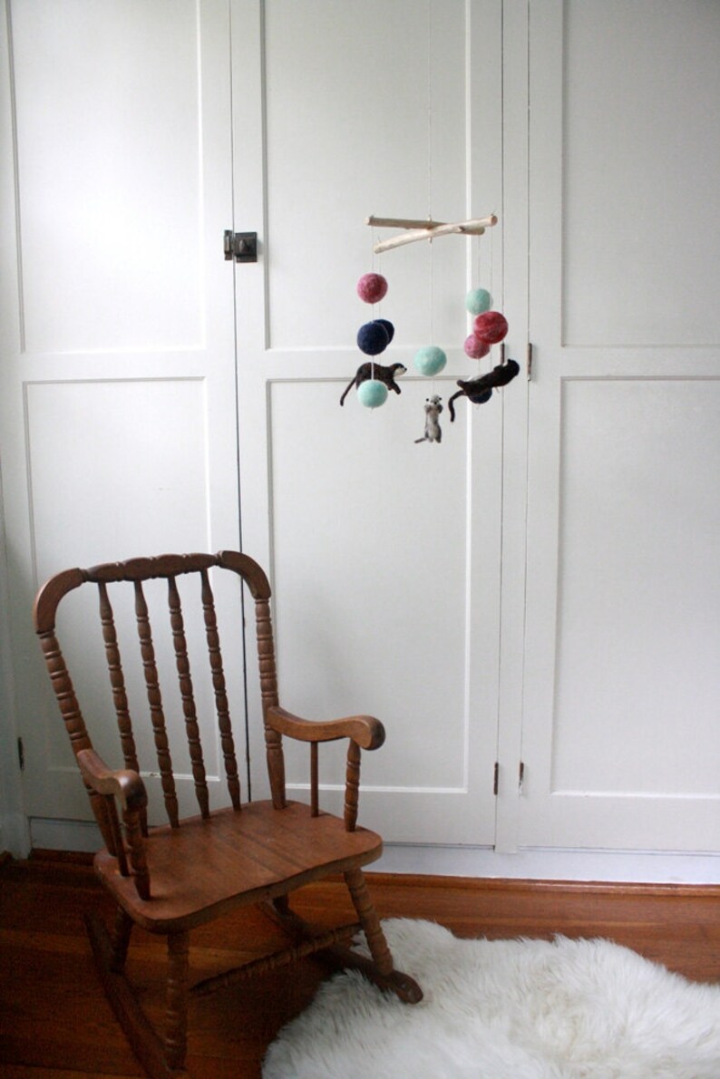 Otter Mobile Baby Mobile Animal Mobile Unique Nursery Etsy