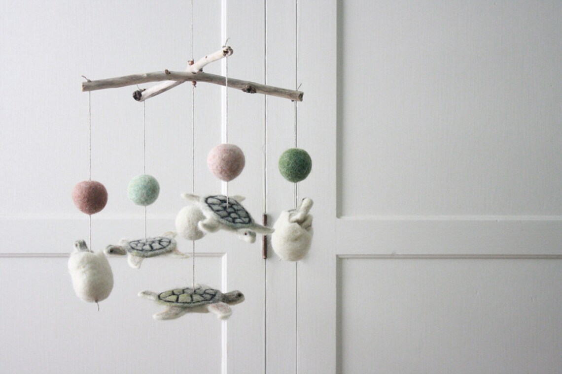 Baby Mobile Sea Turtle Mobile 5Sea Turtles Custom mobile Etsy