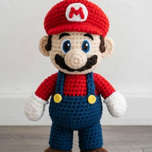 Mario Amigurumi Crochet Pattern: Beginner-Friendly DIY Plush (PDF Download)