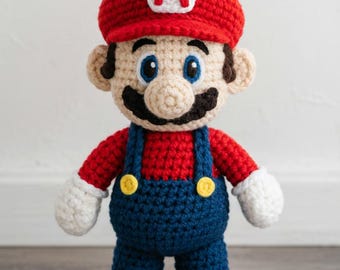 Patrón de Mario Amigurumi: Peluche DIY para principiantes (Descarga PDF)