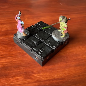 Square 3&quot; x&quot; 3 DND tiles modular design magnetic tiles accessories stone effect unpainted rpg tiles