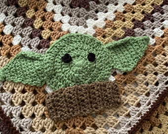 Little Yoda baby blanket  elf Star Wars blanket
