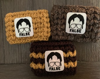 Holiday Sale The Office Dwight False cup cozy