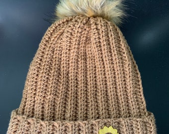 Sunflower hat autumn hat adult hat