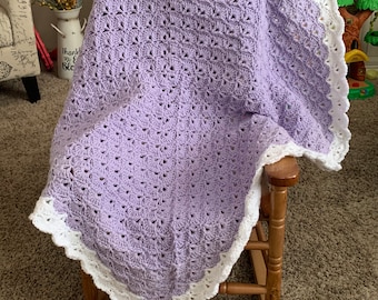 Baby Lilac blanket purple blanket
