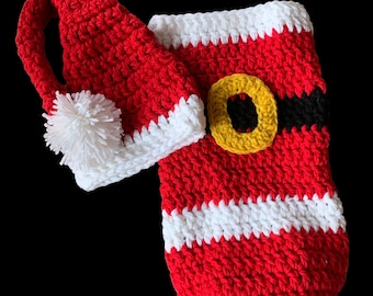 Christmas Santa cocoon set, swaddle, blanket