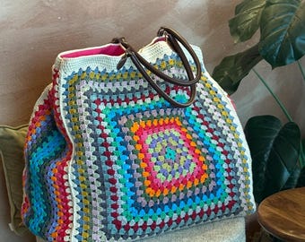 Zeitgenössische Häkeltasche Muster