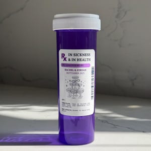 Wedding Hangover Kit | Wedding Party Favor | Pill Bottle Party Favor | Hangover Kit with Supplies | Bachelorette Party | Custom Hangover Kit