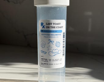 Bachelorette Hangover Kit | Party Favor Pill Bottle