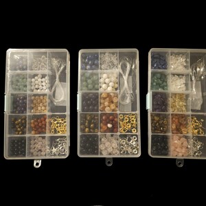 Crystal Jewelry Making Kit – 100 Beads, Chakra Gemstones, DIY Earrings & Bracelets