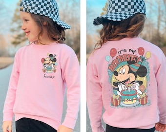 Custom Disney Birthday Sweatshirt It's My Birthday Shirt Disney Birthday Party Shirt Mickey Sweatshirt Birthday Boy Shirt Toddler Boy Shirt